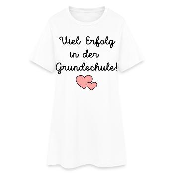 Einschulung Grundschule Schulkind - Frauen T-Shirt-Kleid - Weiß - Vorne