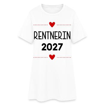 Pension, Pensioner 2027 Heart - Women’s T-Shirt Dress - white - Front