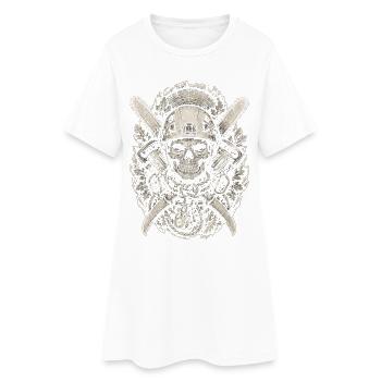 Baumpfleger Baumpflege - Frauen T-Shirt-Kleid - Weiß - Vorne