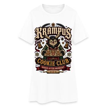 Krampus Cookie Club gebacken nach Mitternacht - Frauen T-Shirt-Kleid - Weiß - Vorne