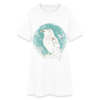 Rabe Raben - Frauen T-Shirt-Kleid - Weiß - Vorne