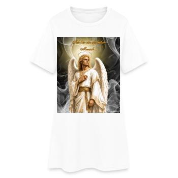 Engel der Ehrlichkeit - Frauen T-Shirt-Kleid - Weiß - Vorne