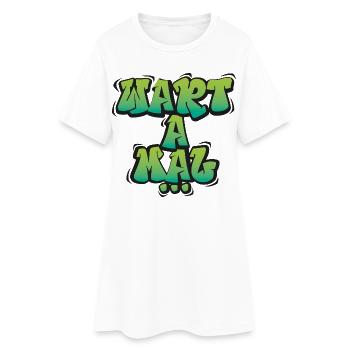 Wart A Mal – Funny Dialect Saying Design - Women’s T-Shirt Dress - white - Front