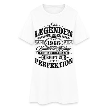 1966 Jahrgang geboren Geburtstag Vintage Geschenk - Frauen T-Shirt-Kleid - Weiß - Vorne