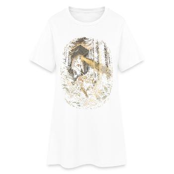 Rettungsteam - Frauen T-Shirt-Kleid - Weiß - Vorne