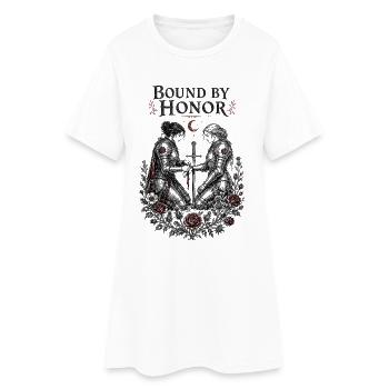 Bound by Honor | Medieval Gothic Love - Frauen T-Shirt-Kleid - Weiß - Vorne