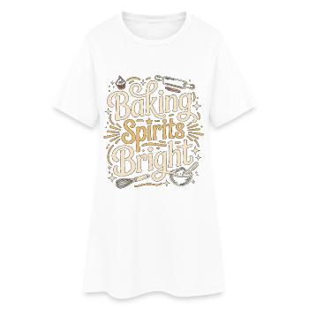 Restaurant Chef Baking Spirits Bright Head Chef - Frauen T-Shirt-Kleid - Weiß - Vorne