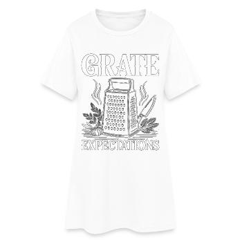 Restaurant Chef Grate Expectations Culinary Arts - Women’s T-Shirt Dress - white - Front