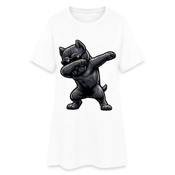 Dabbing Cane Corso im Comic Stil - Frauen T-Shirt-Kleid - Weiß - Vorne