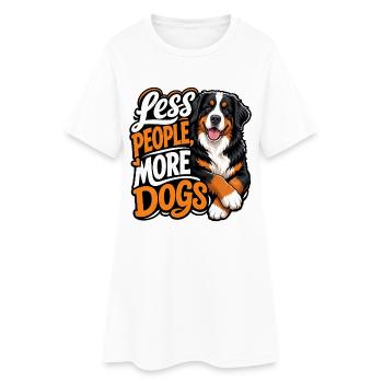 Berner Sennenhund - Frauen T-Shirt-Kleid - Weiß - Vorne