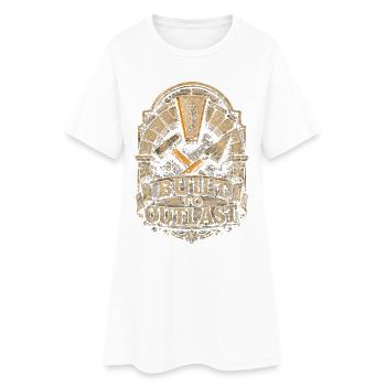 Tailleur de pierre La maçonnerie construite pour durer plus longtemps - Robe T-shirt Femme - blanc - Devant