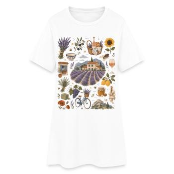 Provence | Lavender, indulgence & the South of France - Women’s T-Shirt Dress - white - Front