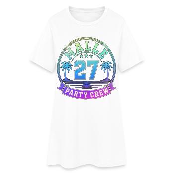 Groupe de vacances de Malle 2027 Party Crew Mallorca - Robe T-shirt Femme - blanc - Devant