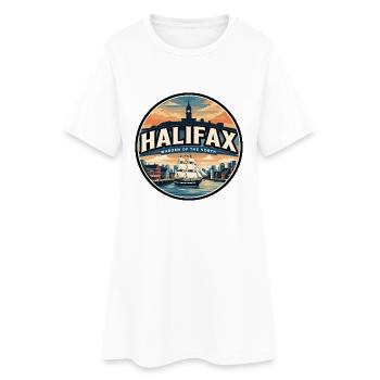 Badge de voyage rétro de la Citadelle d’Halifax - Robe T-shirt Femme - blanc - Devant