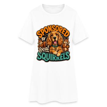 Cocker Spaniel anglais - Robe T-shirt Femme - blanc - Devant