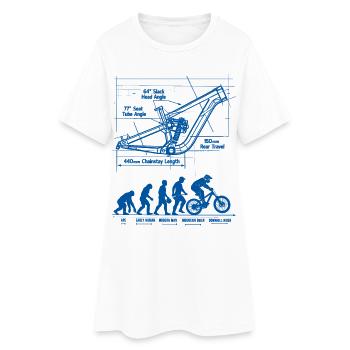 Plan de la MTB Evolution : châssis à suspension intégrale - Robe T-shirt Femme - blanc - Devant
