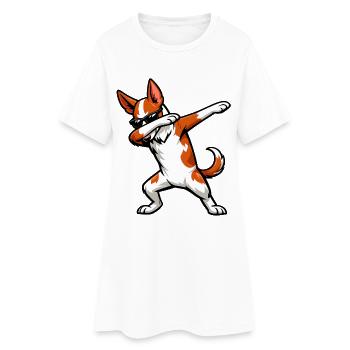 Tabbing Podenco Ibicenco - Robe T-shirt Femme - blanc - Devant