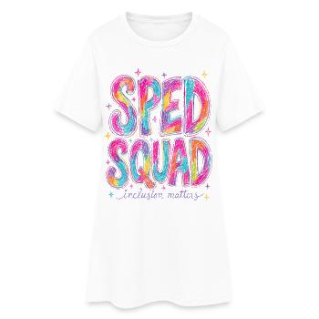 Enseignant en éducation spécialisée de l’équipe spécialisée - Robe T-shirt Femme - blanc - Devant