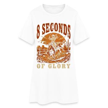 Huit secondes de Gloire Rodeo - Robe T-shirt Femme - blanc - Devant