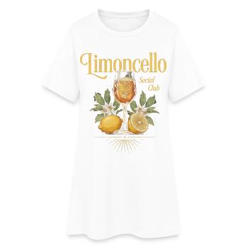 Limoncello Social Club - Robe T-shirt Femme - blanc - Devant