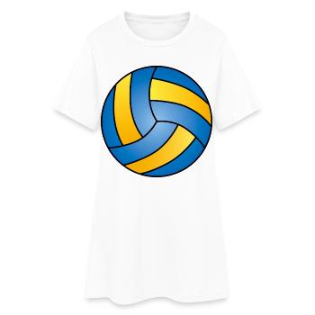 Handball Ball Sports Handball Fan Ball - Robe T-shirt Femme - blanc - Devant