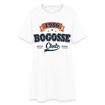 Cadeau 40 Ans Homme 1986 – Bogosse Club - Robe T-shirt Femme - blanc - Devant