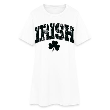 Irlande - Robe T-shirt Femme - blanc - Devant