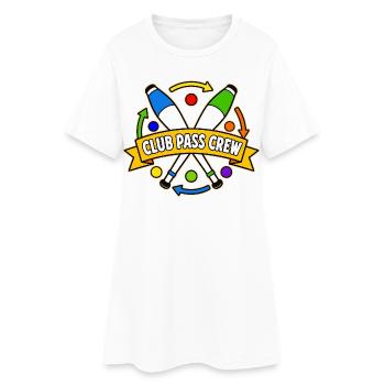 ÉQUIPE DU CLUB PASS - Robe T-shirt Femme - blanc - Devant