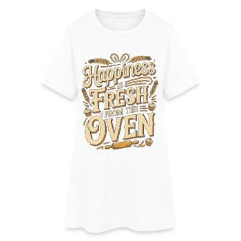 Le bonheur du chef pâtissier vient tout juste de Confitioner - Robe T-shirt Femme - blanc - Devant