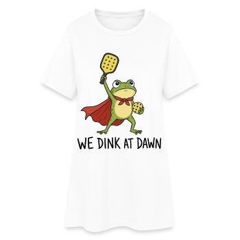 Nous Dink à l’aube - Pickleball Frog Padel Sport - Robe T-shirt Femme - blanc - Devant