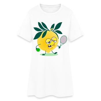 Tennis Citron pour enfants - Robe T-shirt Femme - blanc - Devant