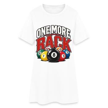 One More Rack Billard Design - Frauen T-Shirt-Kleid - Weiß - Vorne