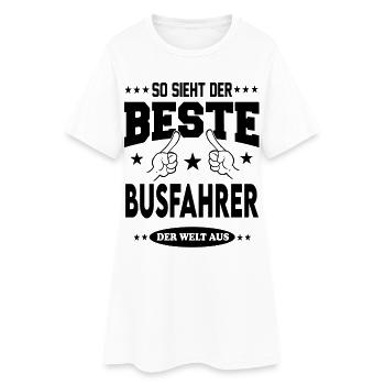 Busfahrer Der Beste der Welt Berufe  Arbeit - Frauen T-Shirt-Kleid - Weiß - Vorne
