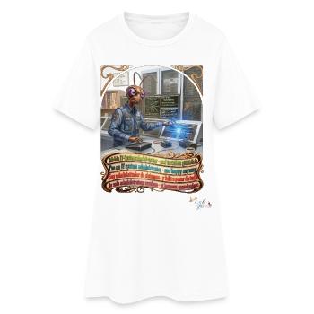 Heuschrecke JOGUE IT-Systemadministrator Admin Job - Frauen T-Shirt-Kleid - Weiß - Vorne