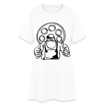 Chirurg - Frauen T-Shirt-Kleid - Weiß - Vorne