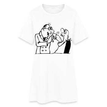 Dentiste - Robe T-shirt Femme - blanc - Devant