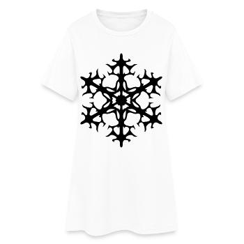 Schneestern - Robe T-shirt Femme - blanc - Devant