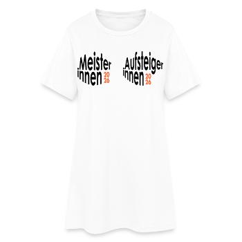 Champions and promoted women 2026 - Women’s T-Shirt Dress - white - Front