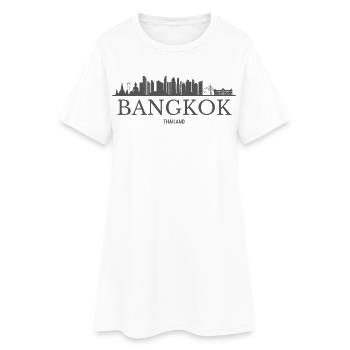 Bangkok, Thaïlande, silhouette de Bangkok - Robe T-shirt Femme - blanc - Devant