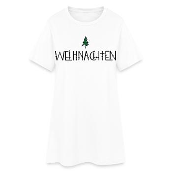 Enfin Noël - Robe T-shirt Femme - blanc - Devant