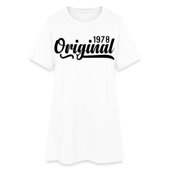 1978 anniversaire 47 ans, rétro 1978 - Robe T-shirt Femme - blanc - Devant