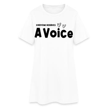 Tout le monde mérite un orthophoniste en orthophonie vocale - Robe T-shirt Femme - blanc - Devant