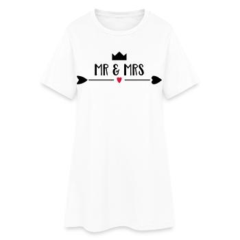 wedding - Women’s T-Shirt Dress - white - Front