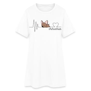 chihuahua - Robe T-shirt Femme - blanc - Devant