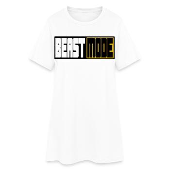 Modes Bête – Typographie en blocs gras - Robe T-shirt Femme - blanc - Devant