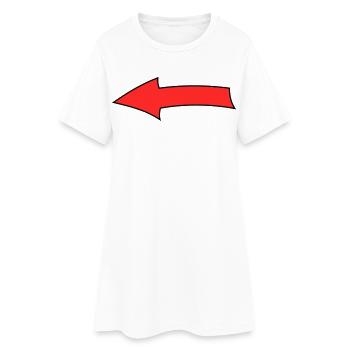 Arc à flèches - Robe T-shirt Femme - blanc - Devant