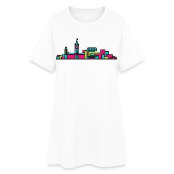 Horizon de la ville d’Ottawa Parliament Hill - Robe T-shirt Femme - blanc - Devant