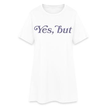Ja, aber... - Robe T-shirt Femme - blanc - Devant
