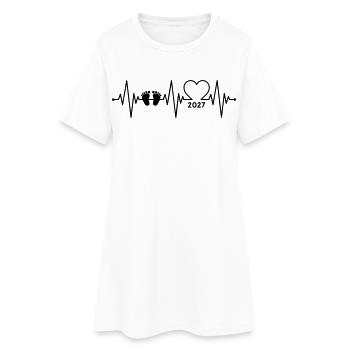 Bébé 2027 - Robe T-shirt Femme - blanc - Devant
