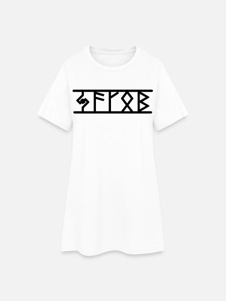 Jakob - Robe T-shirt Femme - blanc